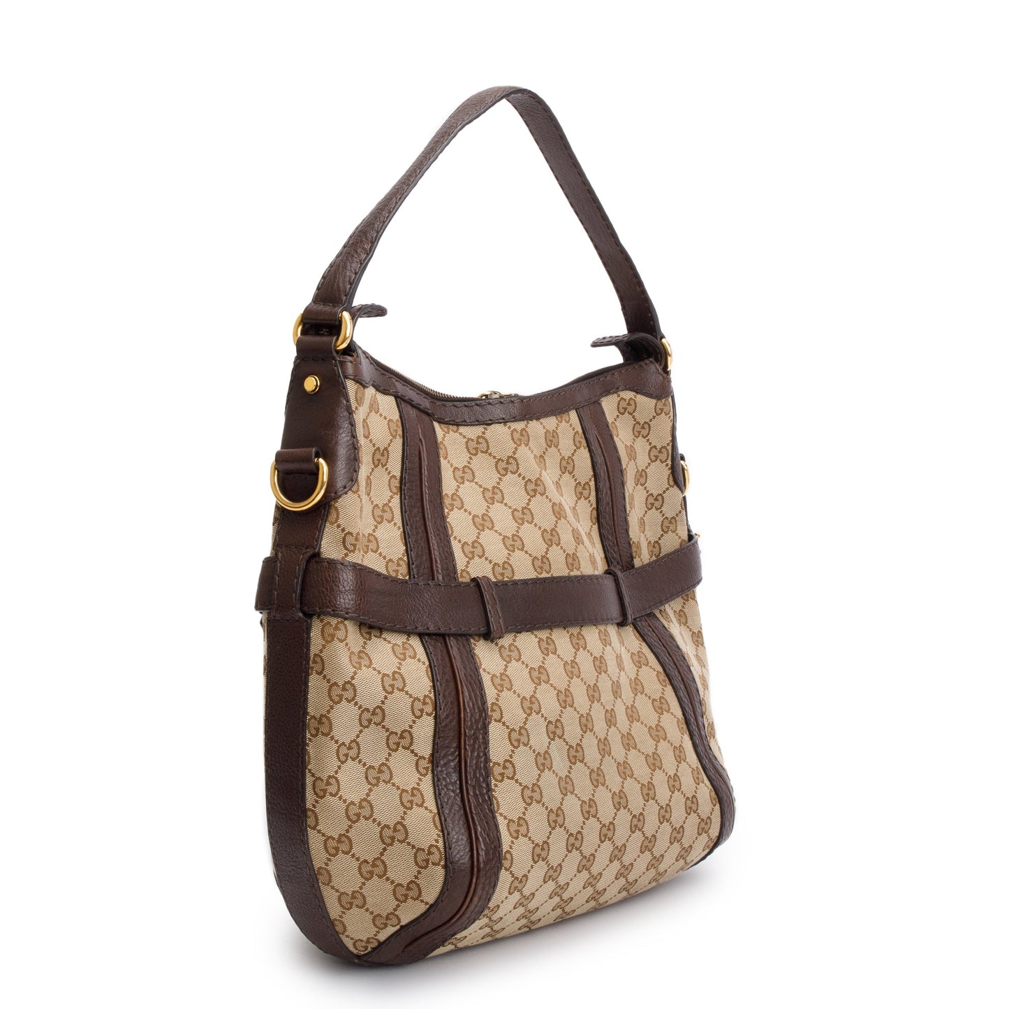 Gucci GG Canvas Medium GG Running Hobo