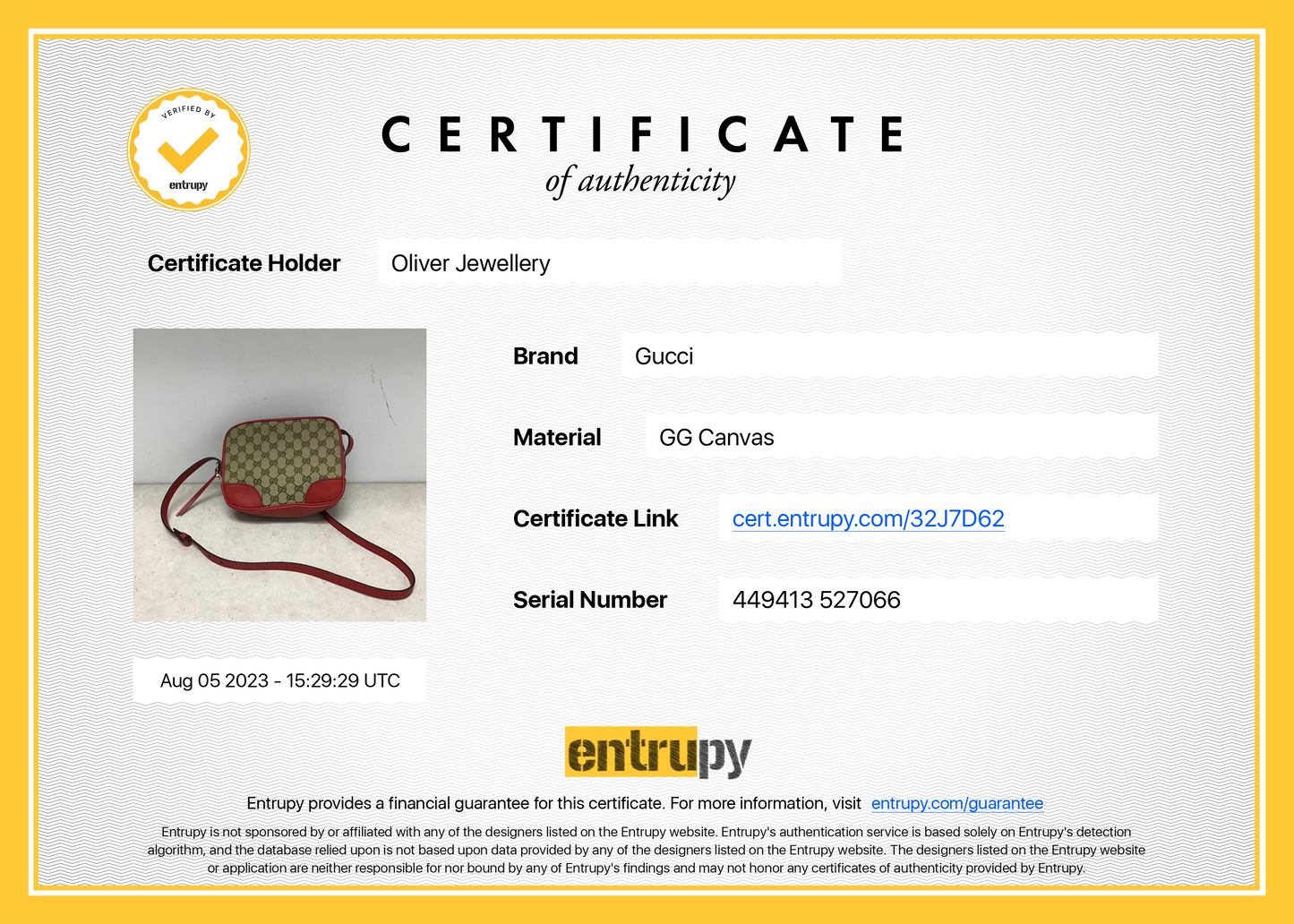 Gucci GG Canvas Mini Bree Crossbody Bag