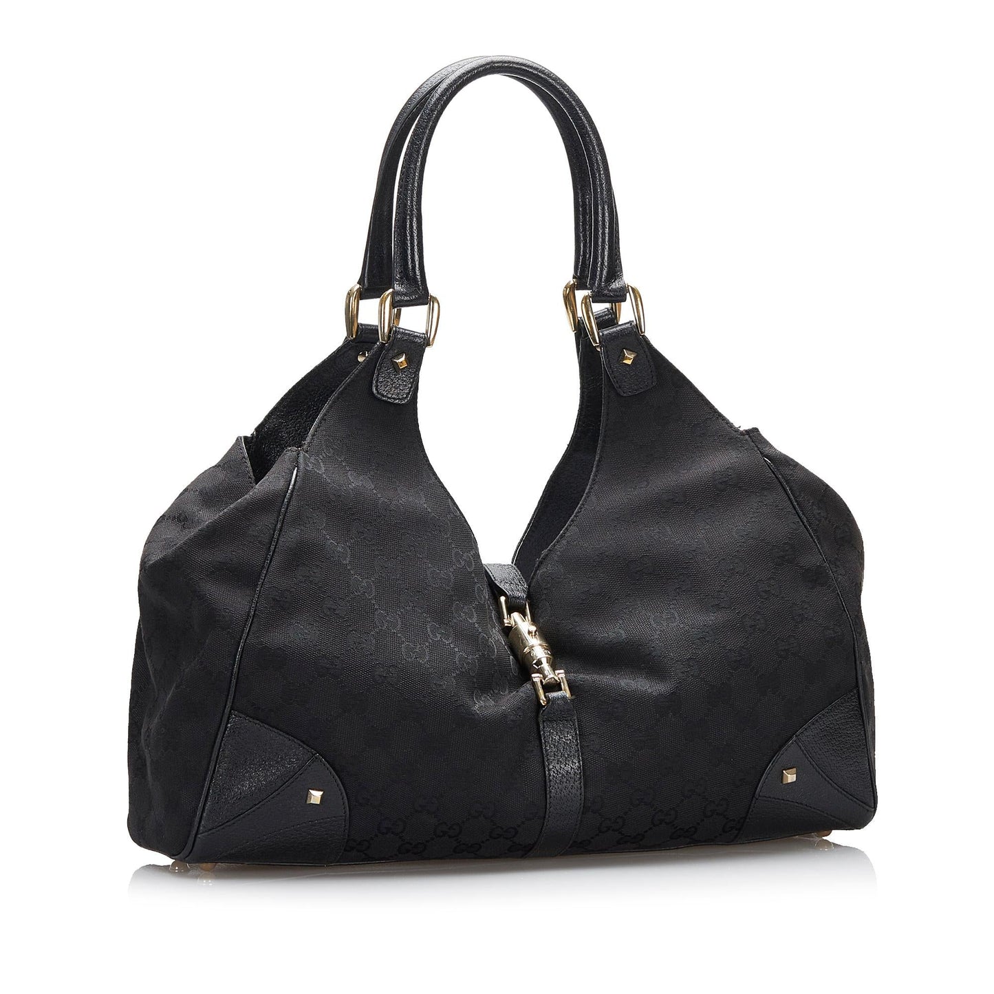Gucci GG Canvas Nailhead Jackie (SHG-d5UoED)