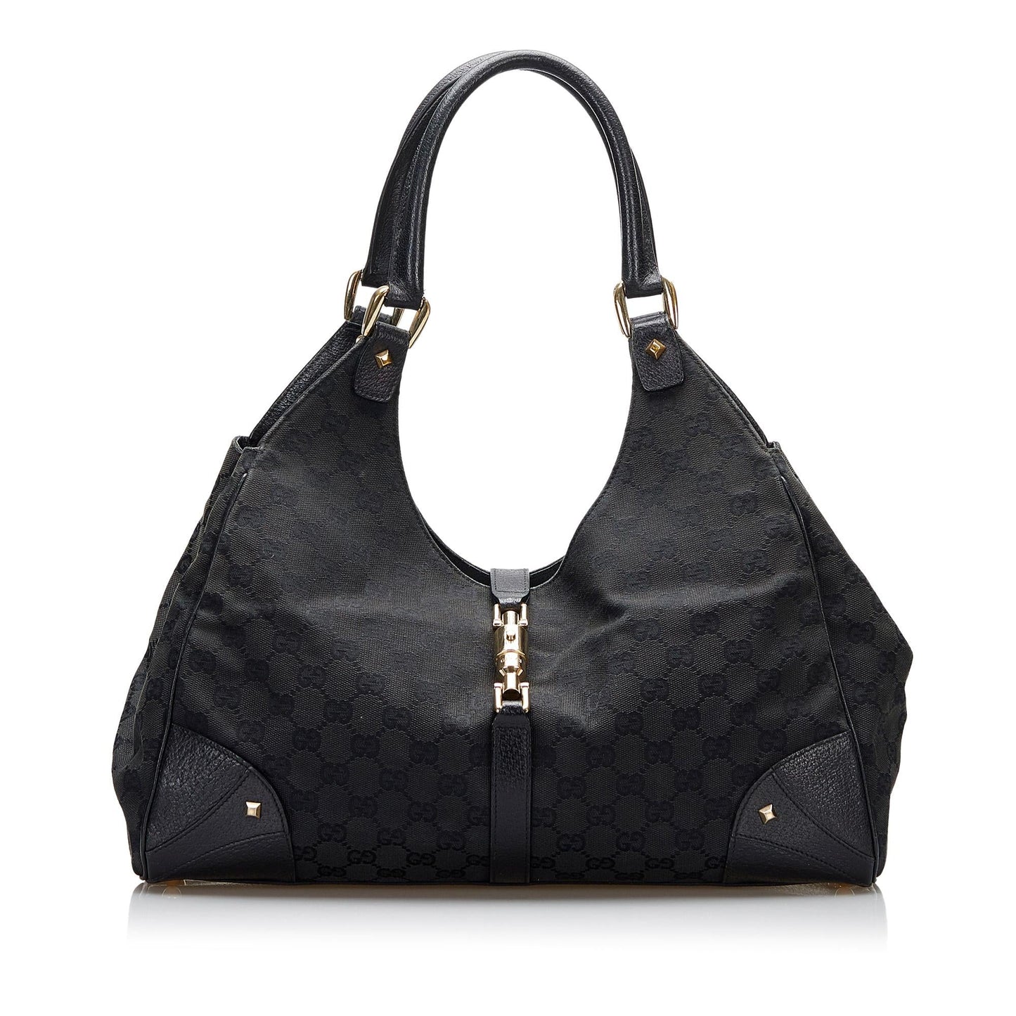 Gucci GG Canvas Nailhead Jackie (SHG-YZOZQj)