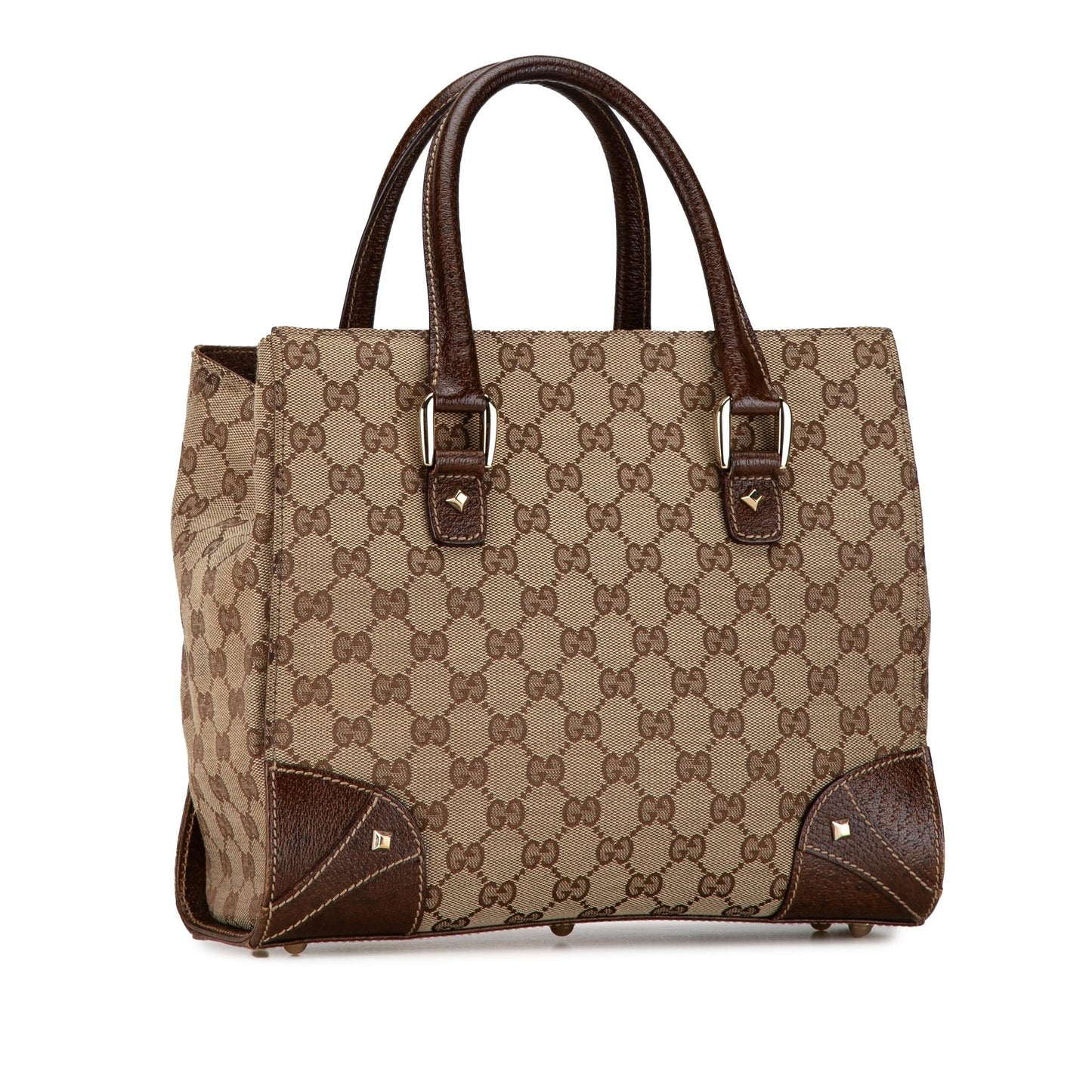 Gucci GG Canvas Nailhead Tote (SHG-jnzkMA)