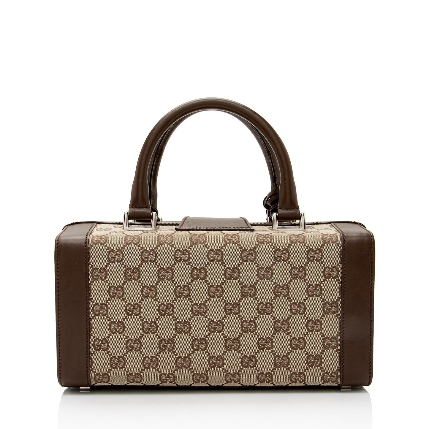 Gucci GG Canvas Padlock Top Handle Train Case (SHF-3uBuOE)