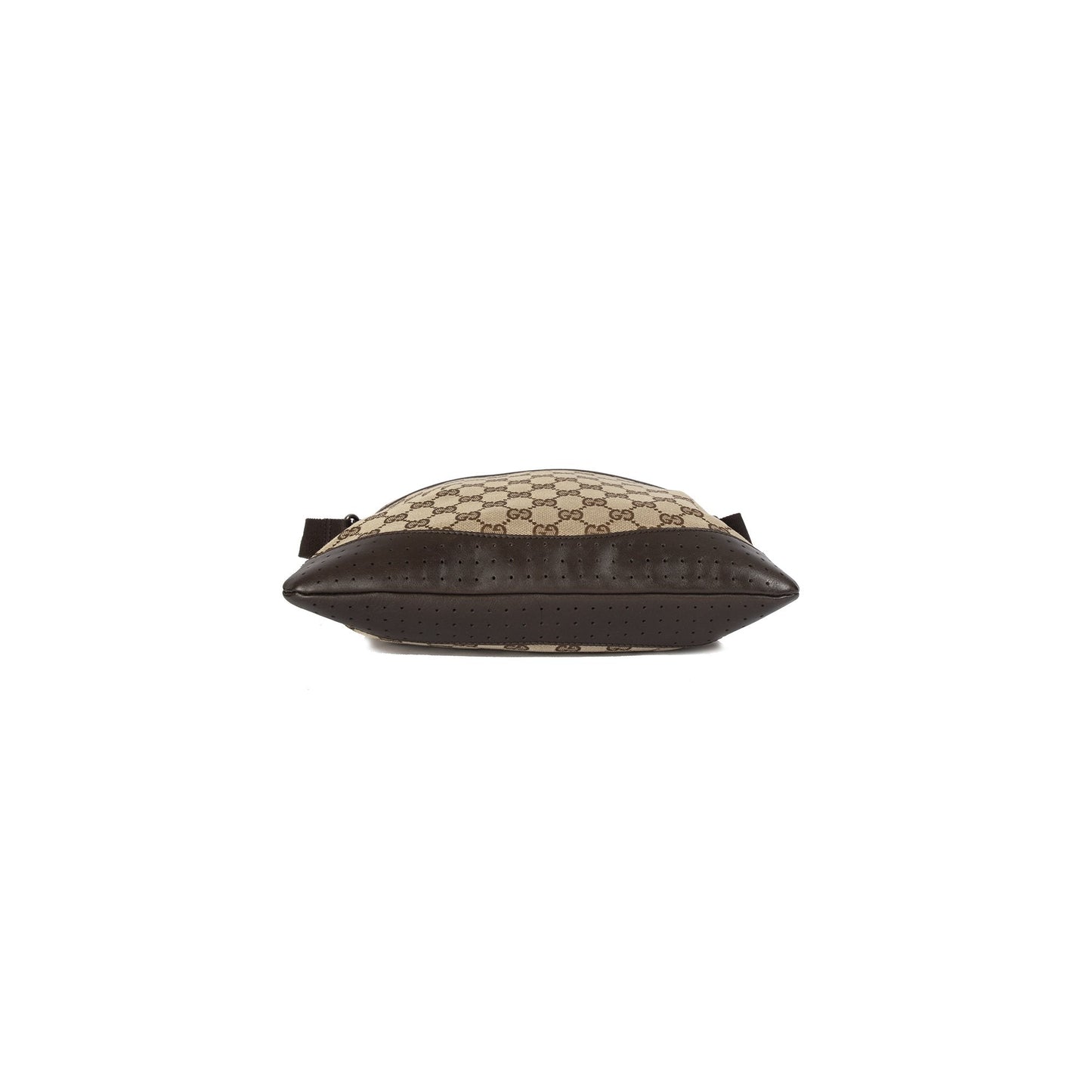 Gucci GG Canvas Perforated Leather Medium Messenger Bag