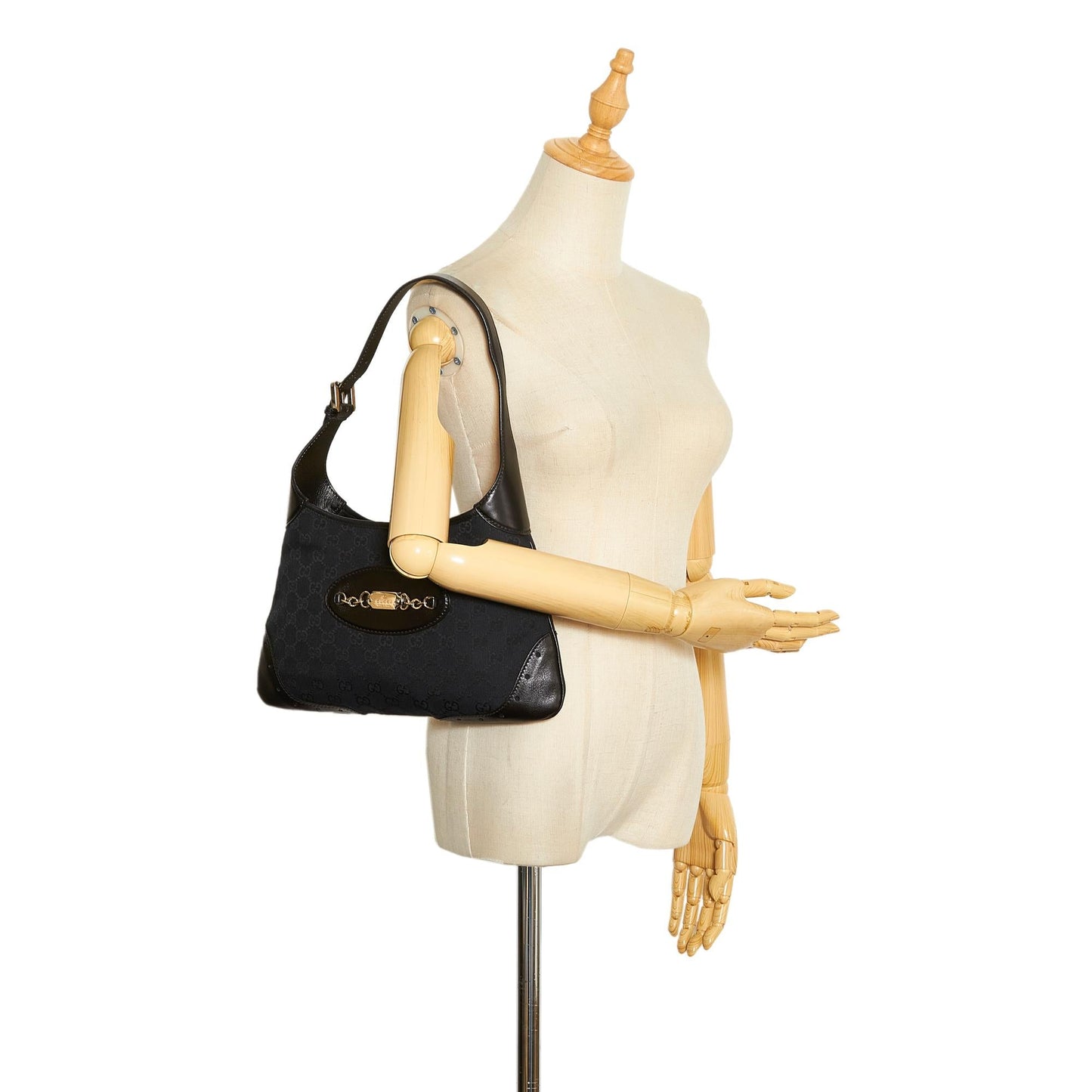 Gucci GG Canvas Punch Shoulder Bag (SHG-bcYNIO)