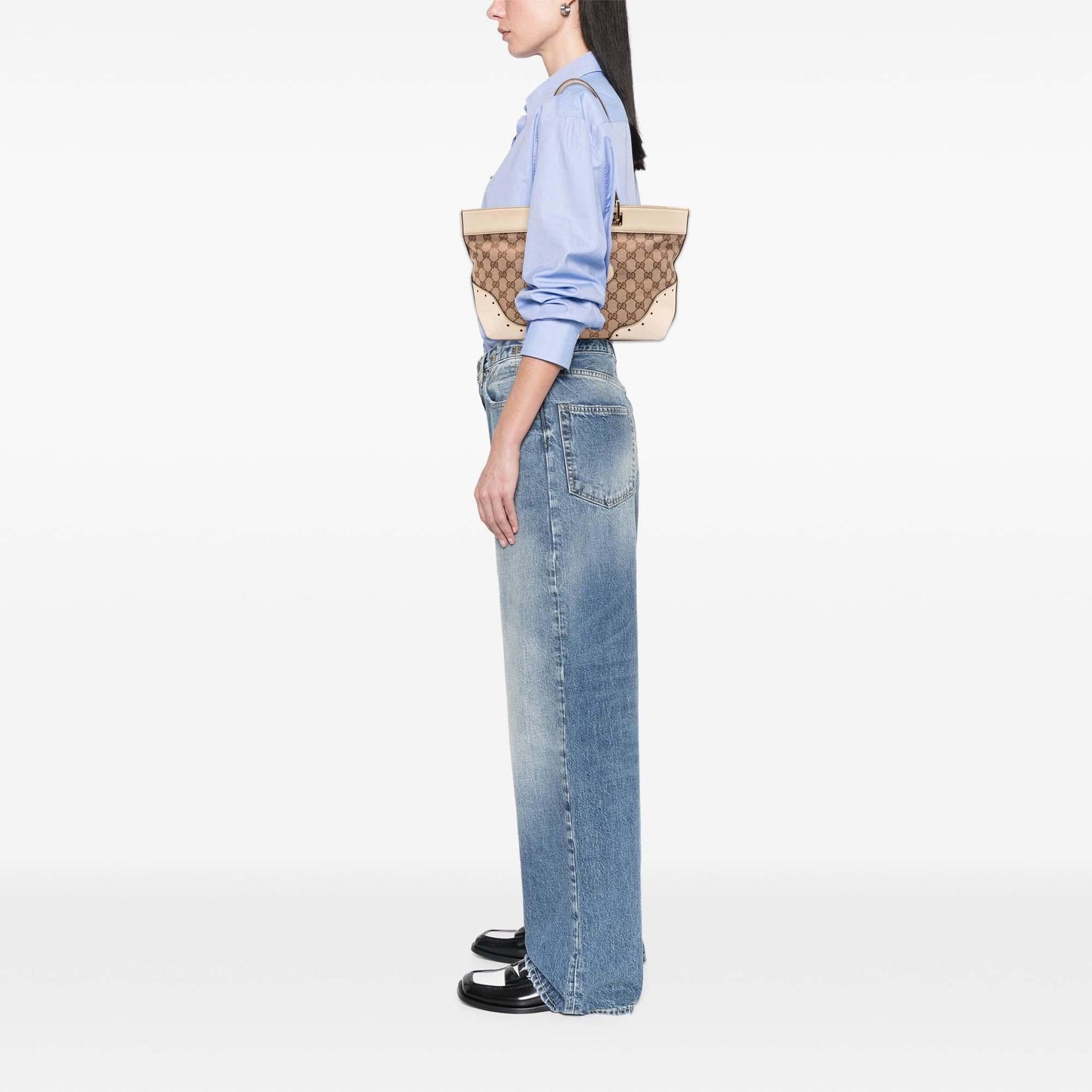 Gucci GG Canvas Punch Tote