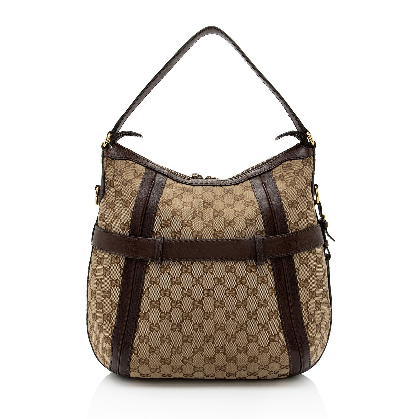 Gucci GG Canvas Running Medium Hobo (SHF-jpwkkM)