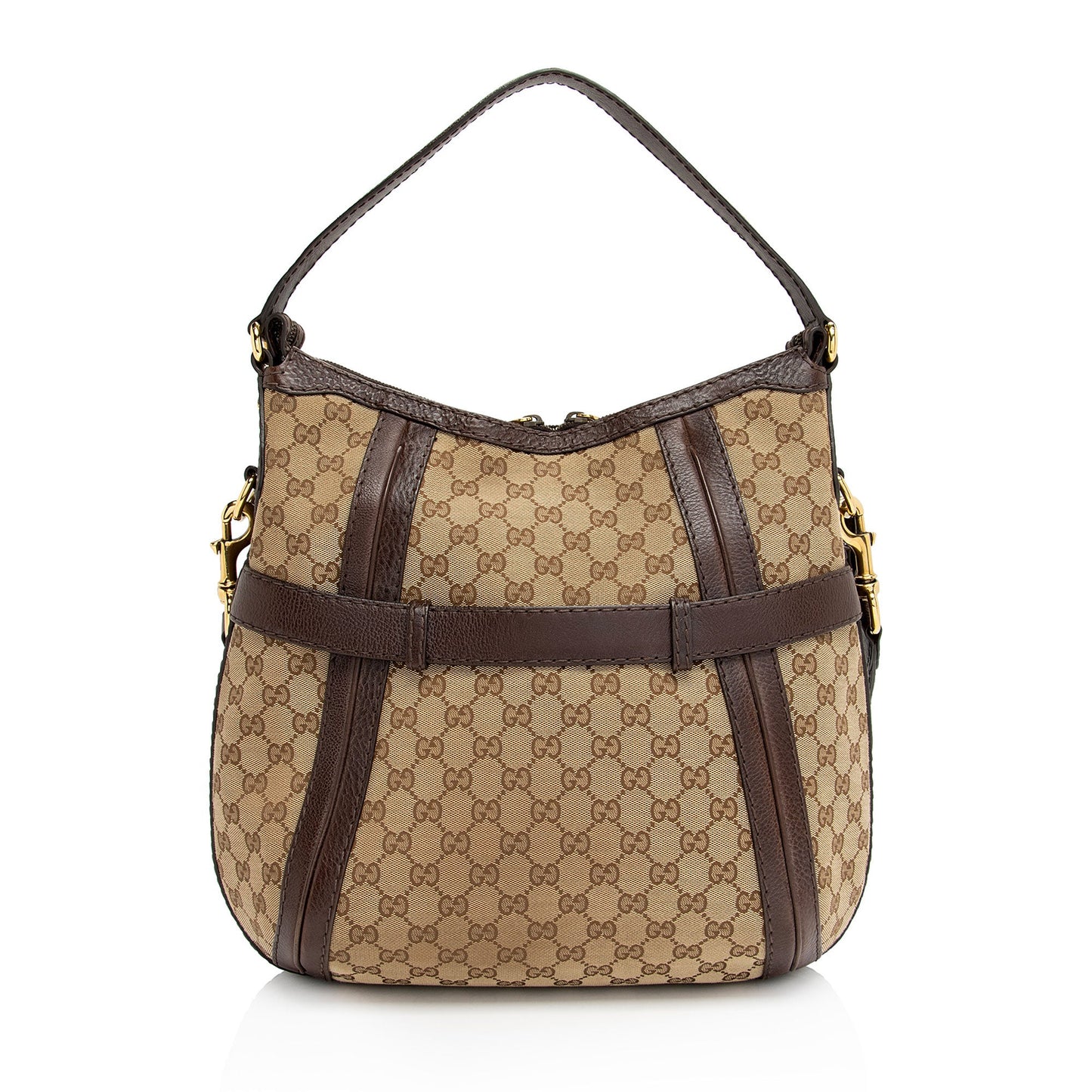 Gucci GG Canvas Running Medium Hobo (SHF-kbbOCL)