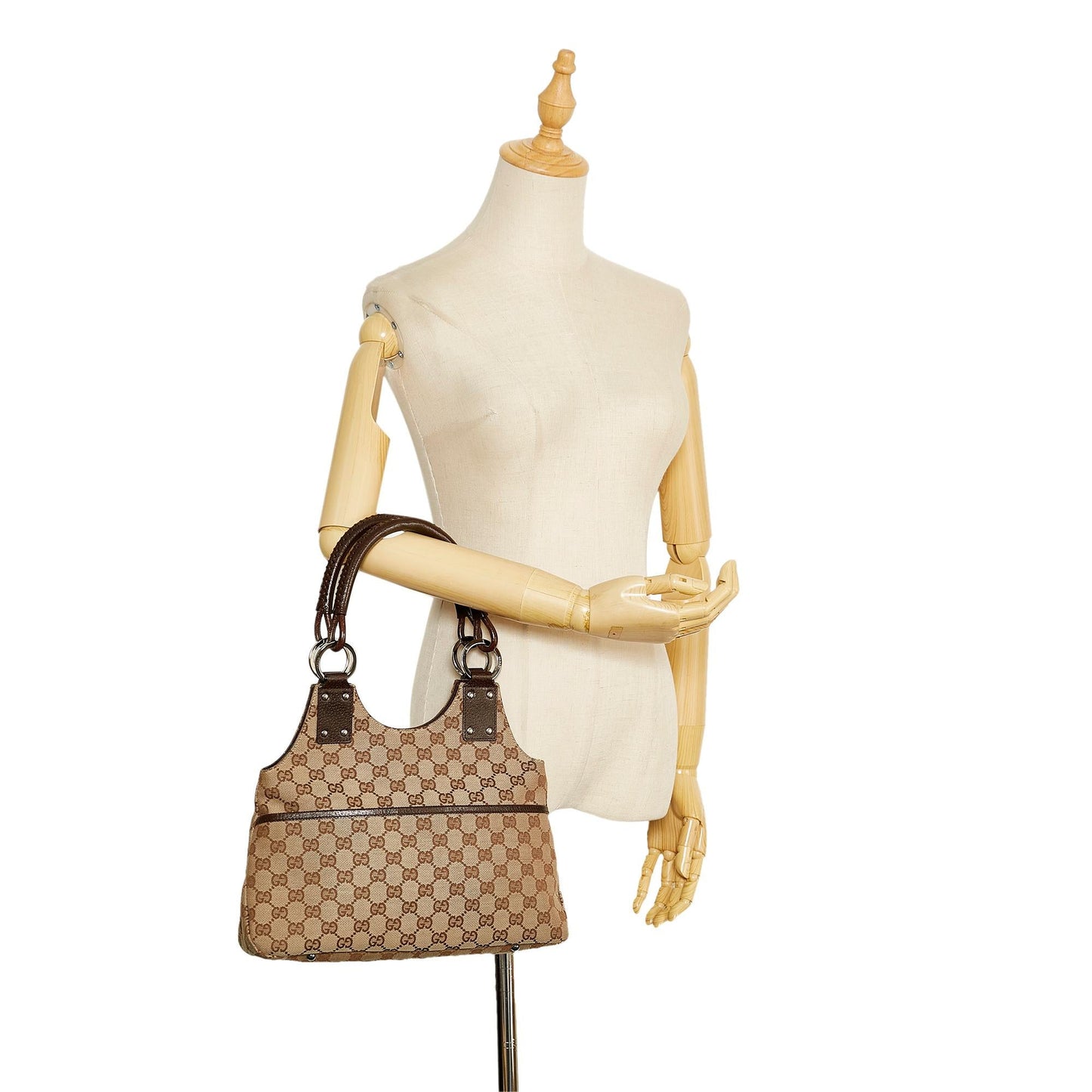 Gucci GG Canvas Shoulder Bag (SHG-E2QvCZ)
