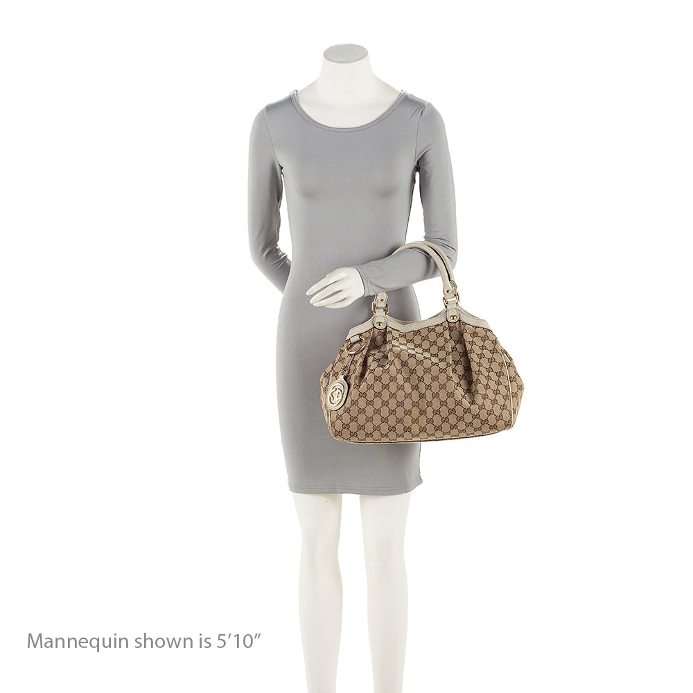 Gucci GG Canvas Sukey Medium Tote (SHF-20444)