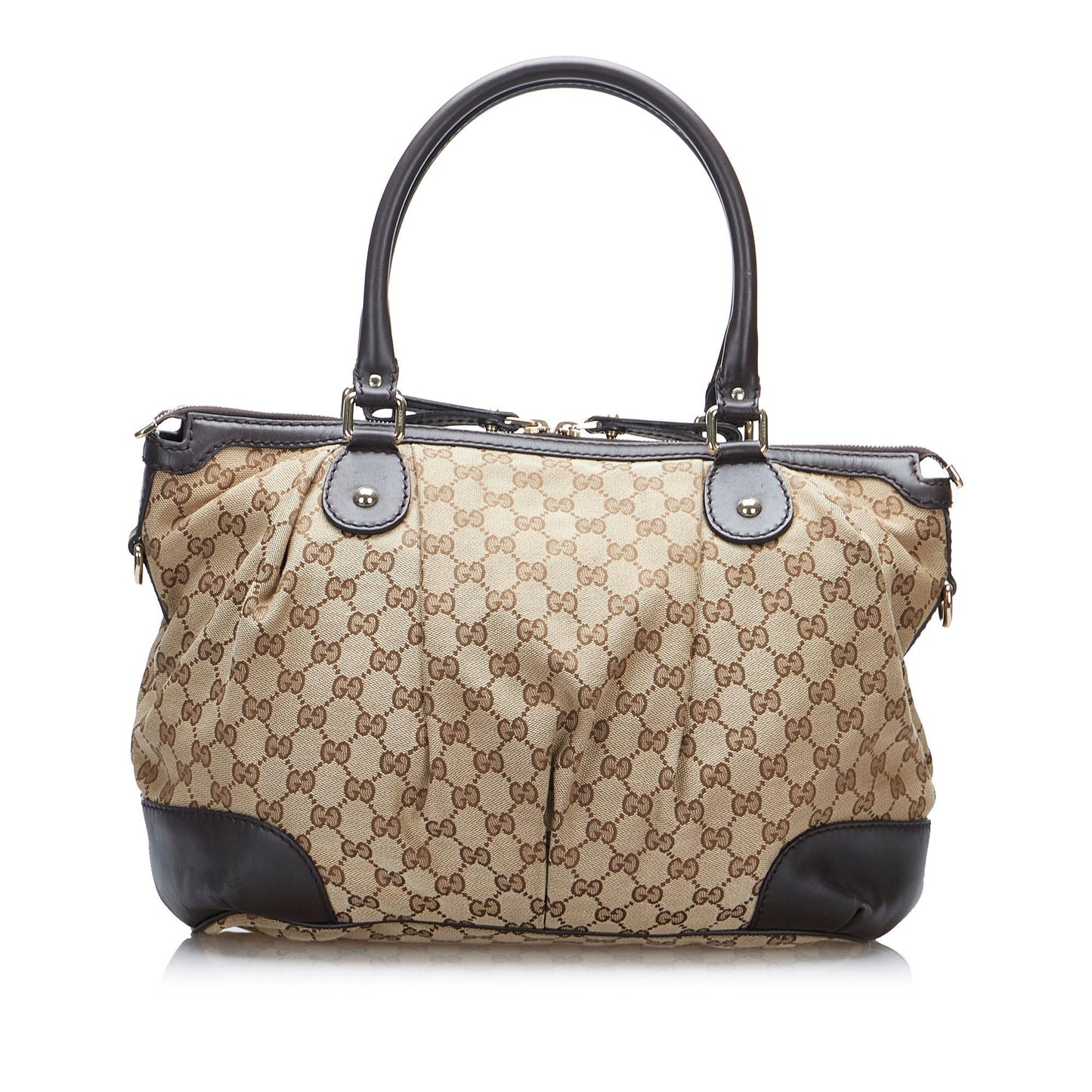 Gucci GG Canvas Sukey Satchel (SHG-D5vFKz)