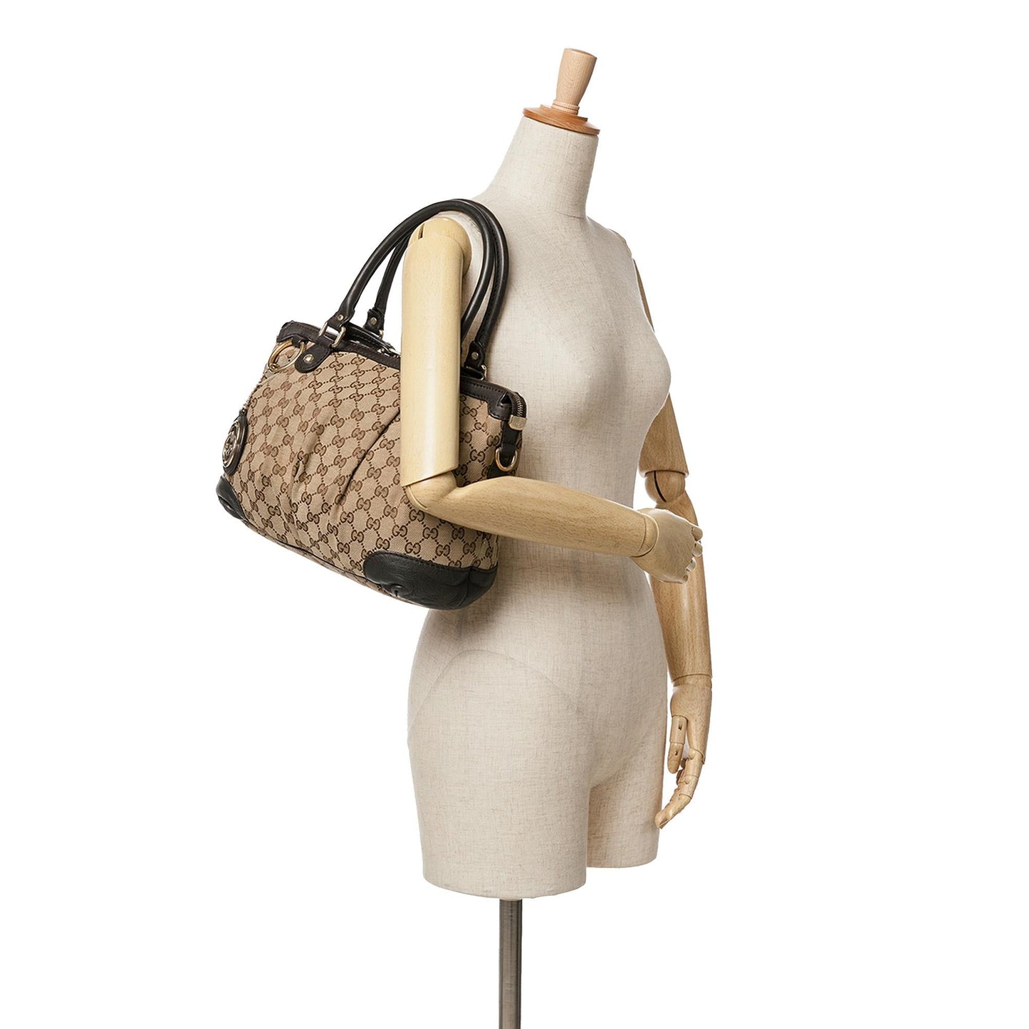 Gucci GG Canvas Sukey Satchel