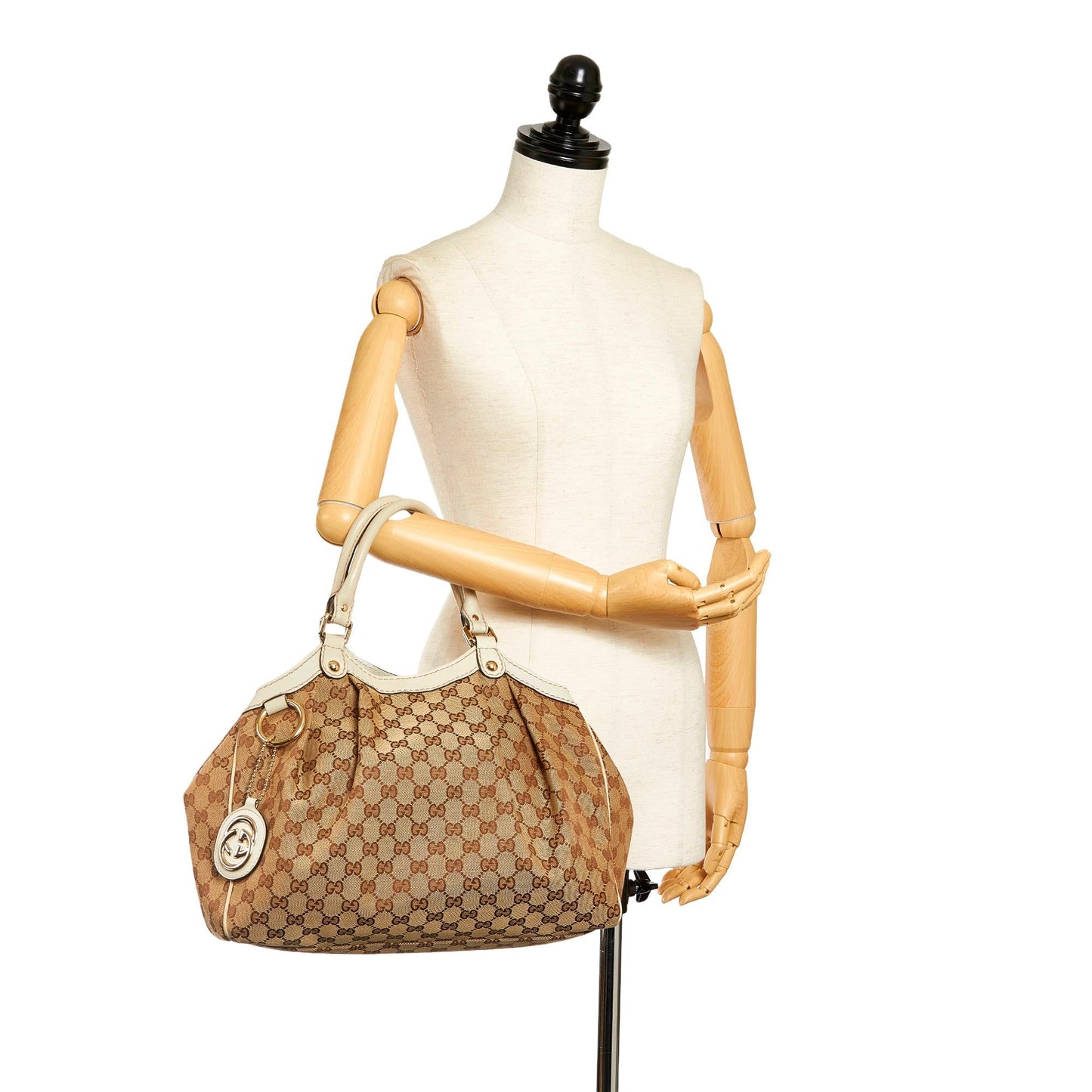 Gucci GG Canvas Sukey Tote Bag (SHG-33951)