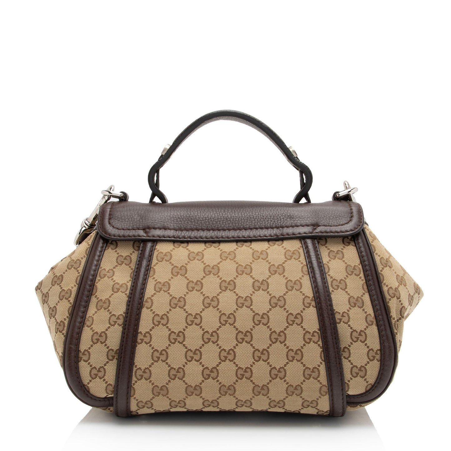 Gucci GG Canvas Techno Horsebit Top Handle (SHF-M1IDuu)