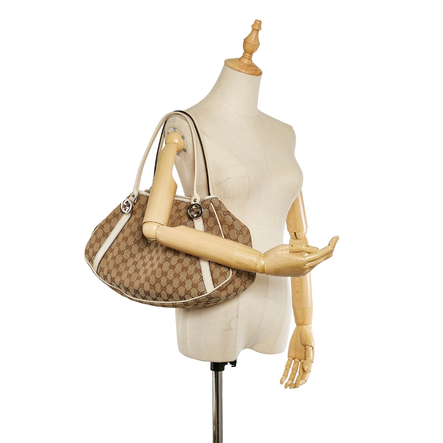 Gucci GG Canvas Twin Tote Bag (SHG-25563)