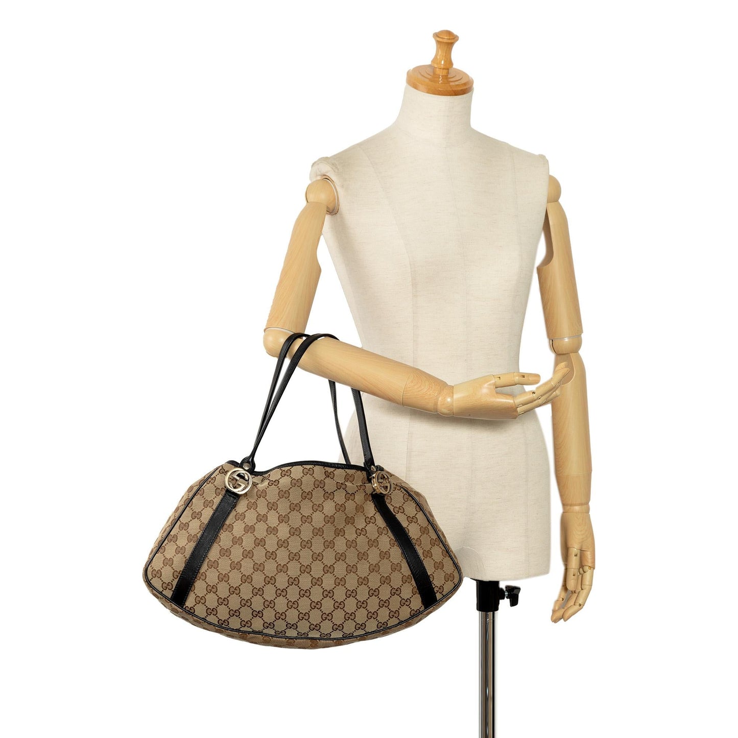 Gucci GG Canvas Twins Shoulder Bag (SHG-LegSUk)