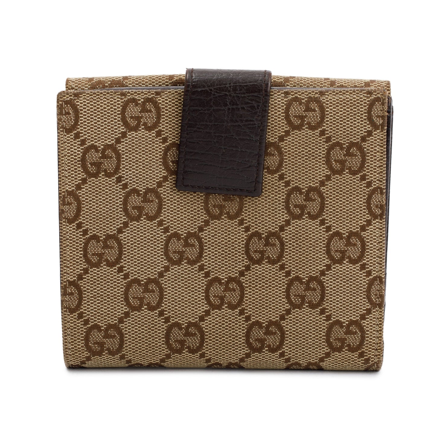 Gucci GG Canvas Vintage Web Horsebit Compact Wallet