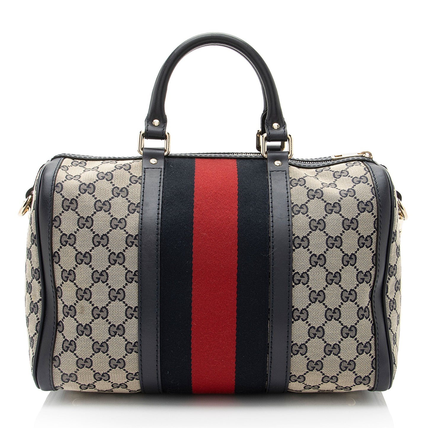 Gucci GG Canvas Vintage Web Joy Medium Boston Bag