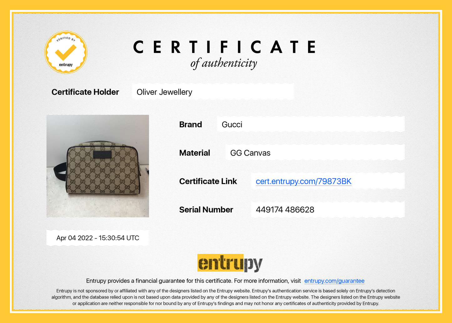 Gucci GG Canvas Waist Bag