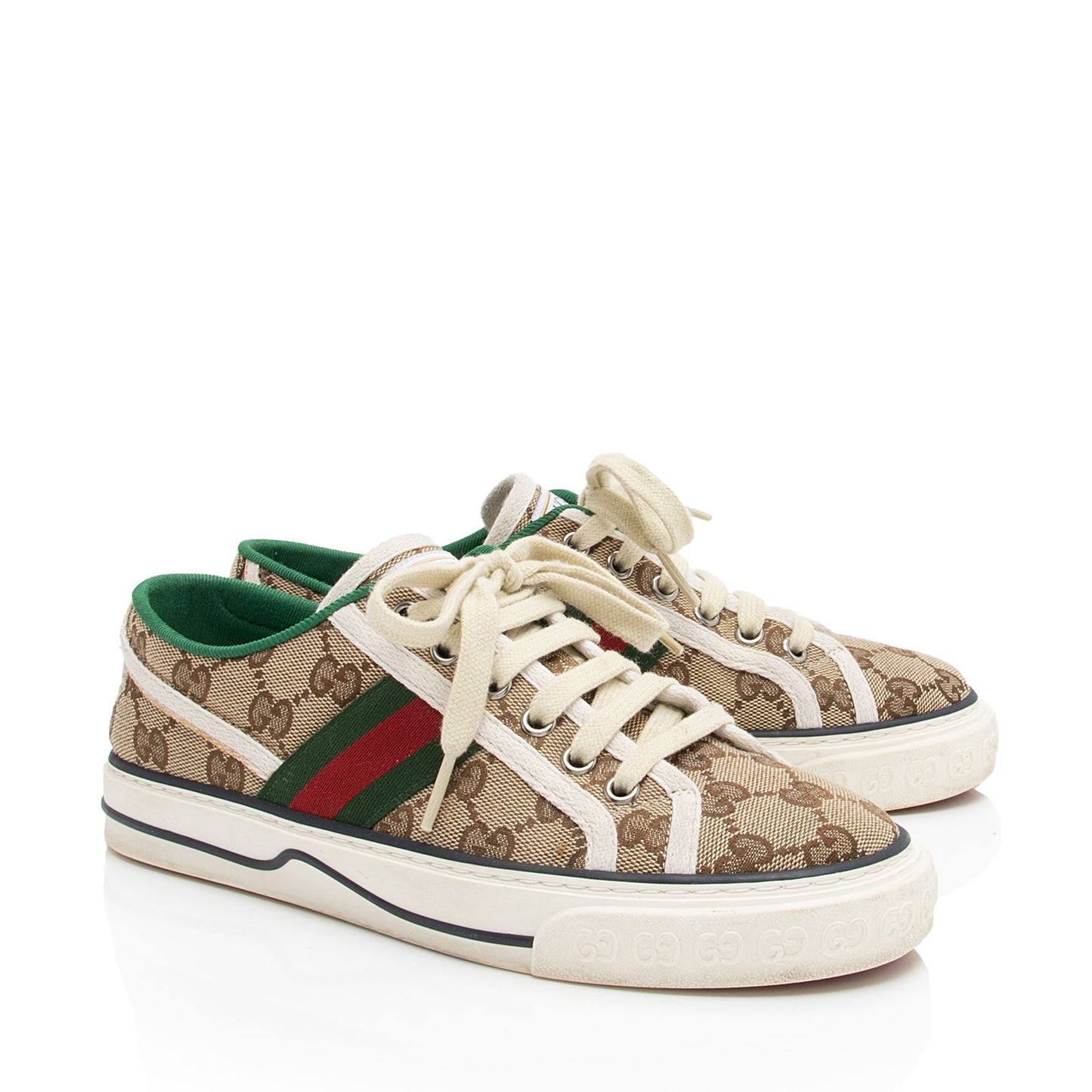 Gucci GG Canvas Web 1977 Tennis Sneakers - Size 6 / 36 (SHF-scIBzV)
