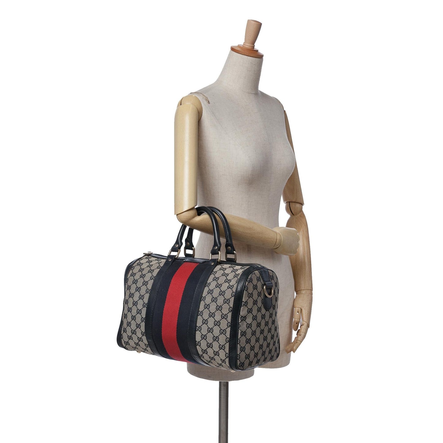 Gucci GG Canvas Web Boston