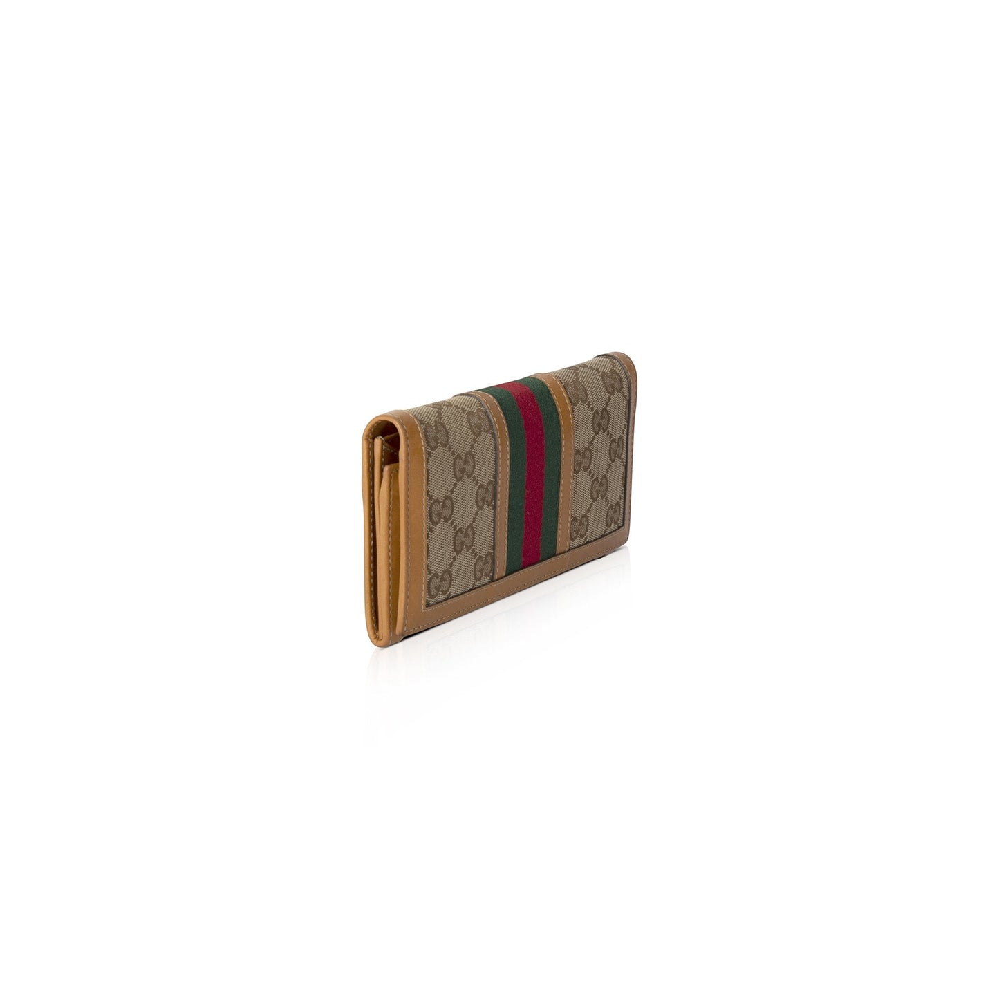 Gucci GG Canvas Web Continental Wallet