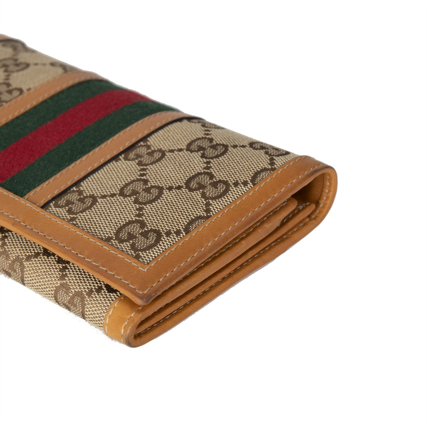 Gucci GG Canvas Web Continental Wallet