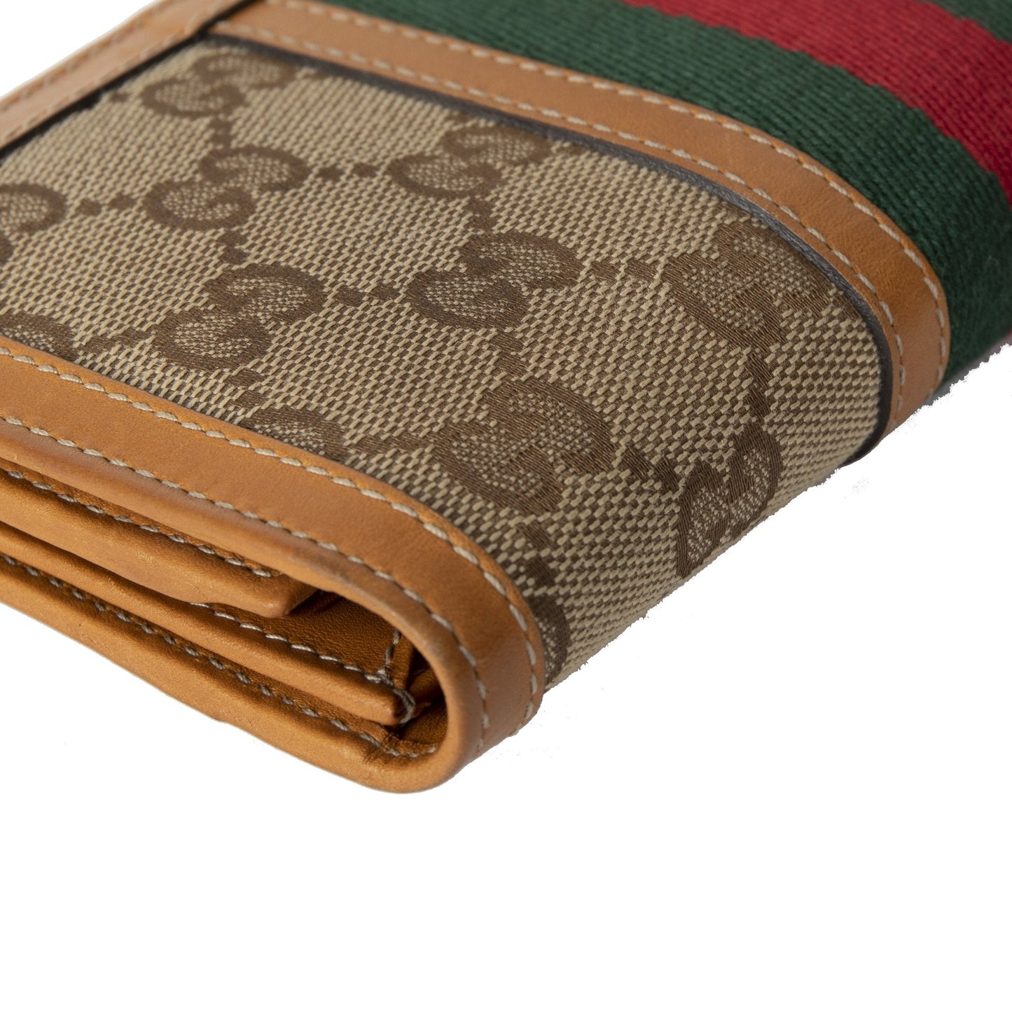 Gucci GG Canvas Web Continental Wallet
