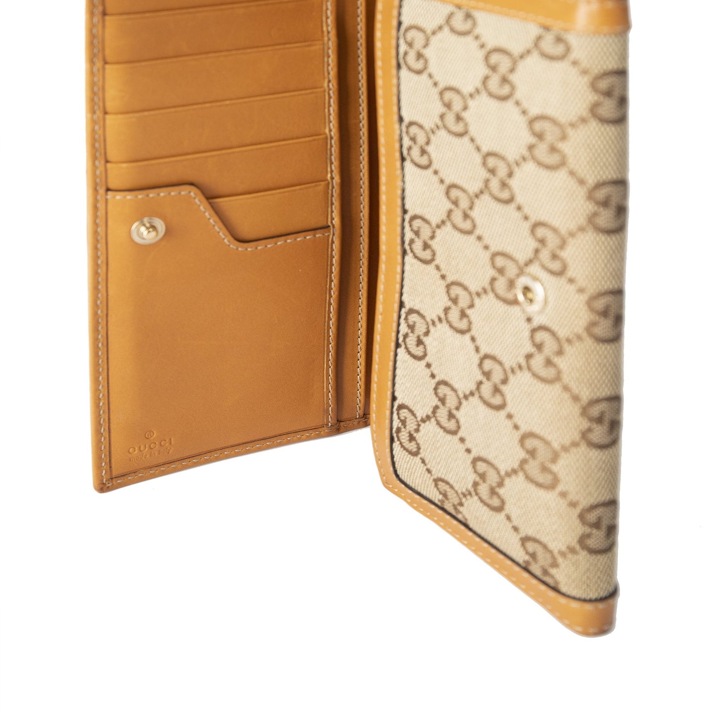 Gucci GG Canvas Web Continental Wallet