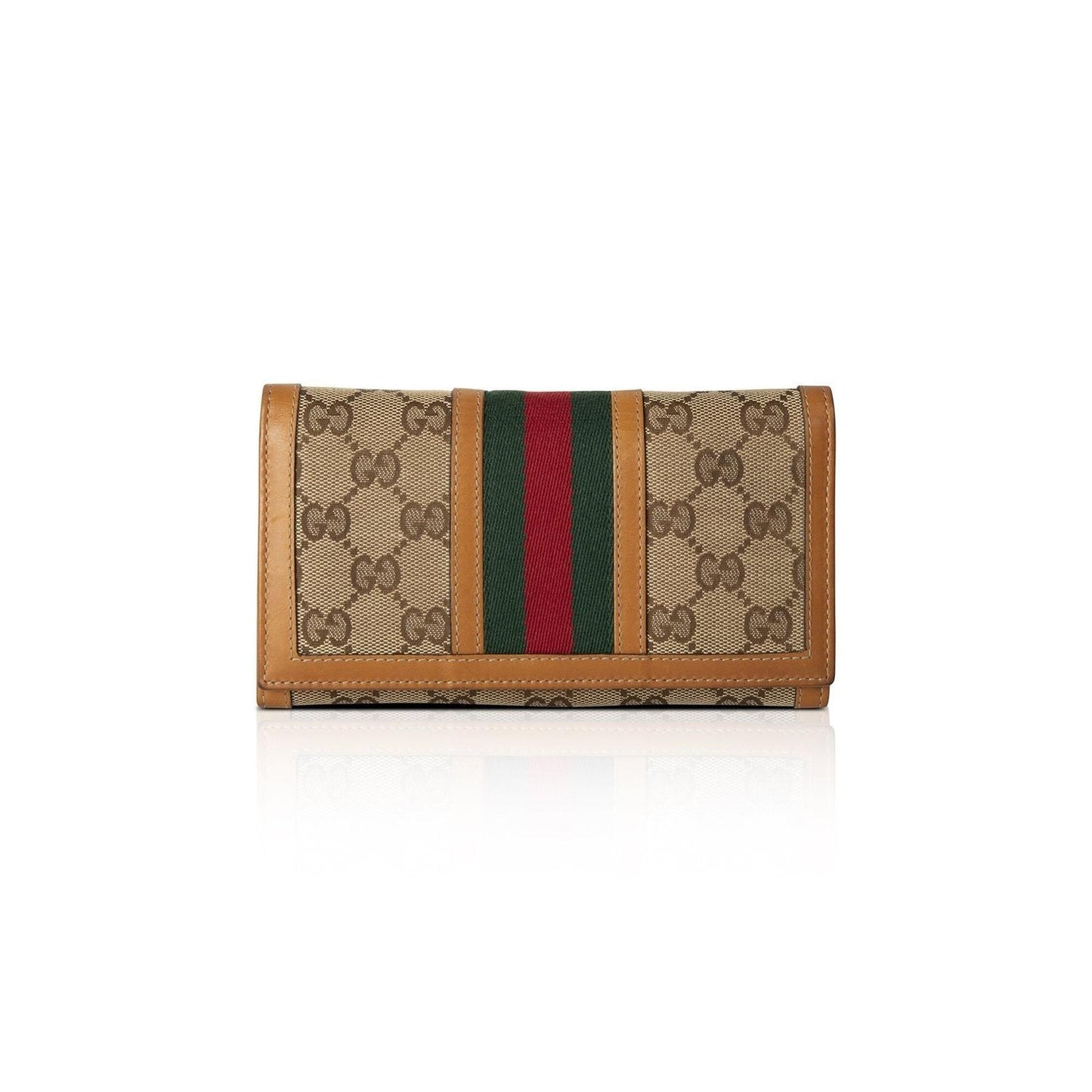 Gucci GG Canvas Web Continental Wallet