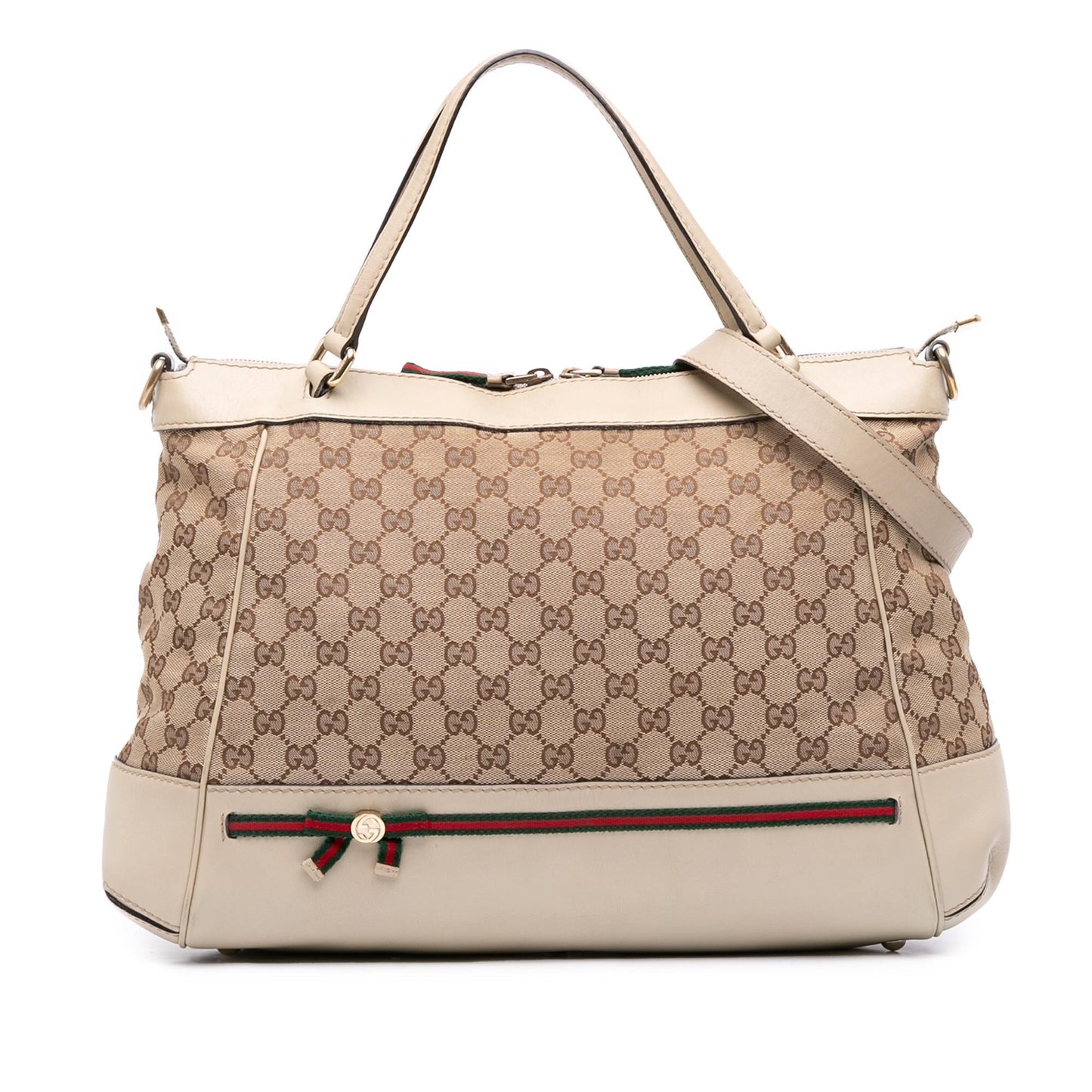 Gucci GG Canvas Web Mayfair Satchel