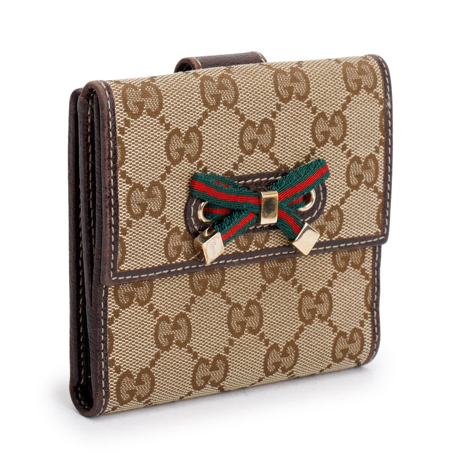 Gucci GG Canvas Web Princy Compact Wallet
