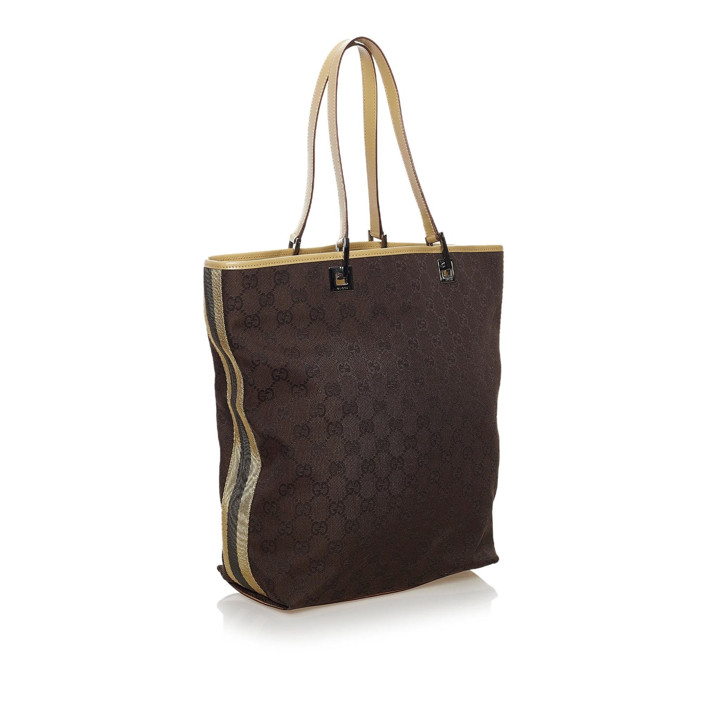 Gucci GG Canvas Web Tote Bag (SHG-36167)