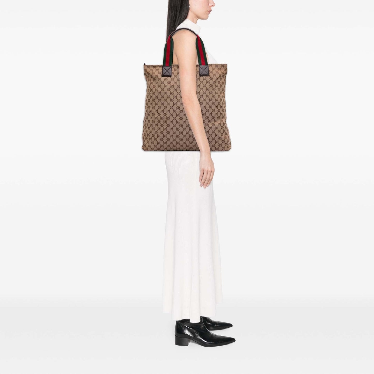 Gucci GG Canvas Web Tote