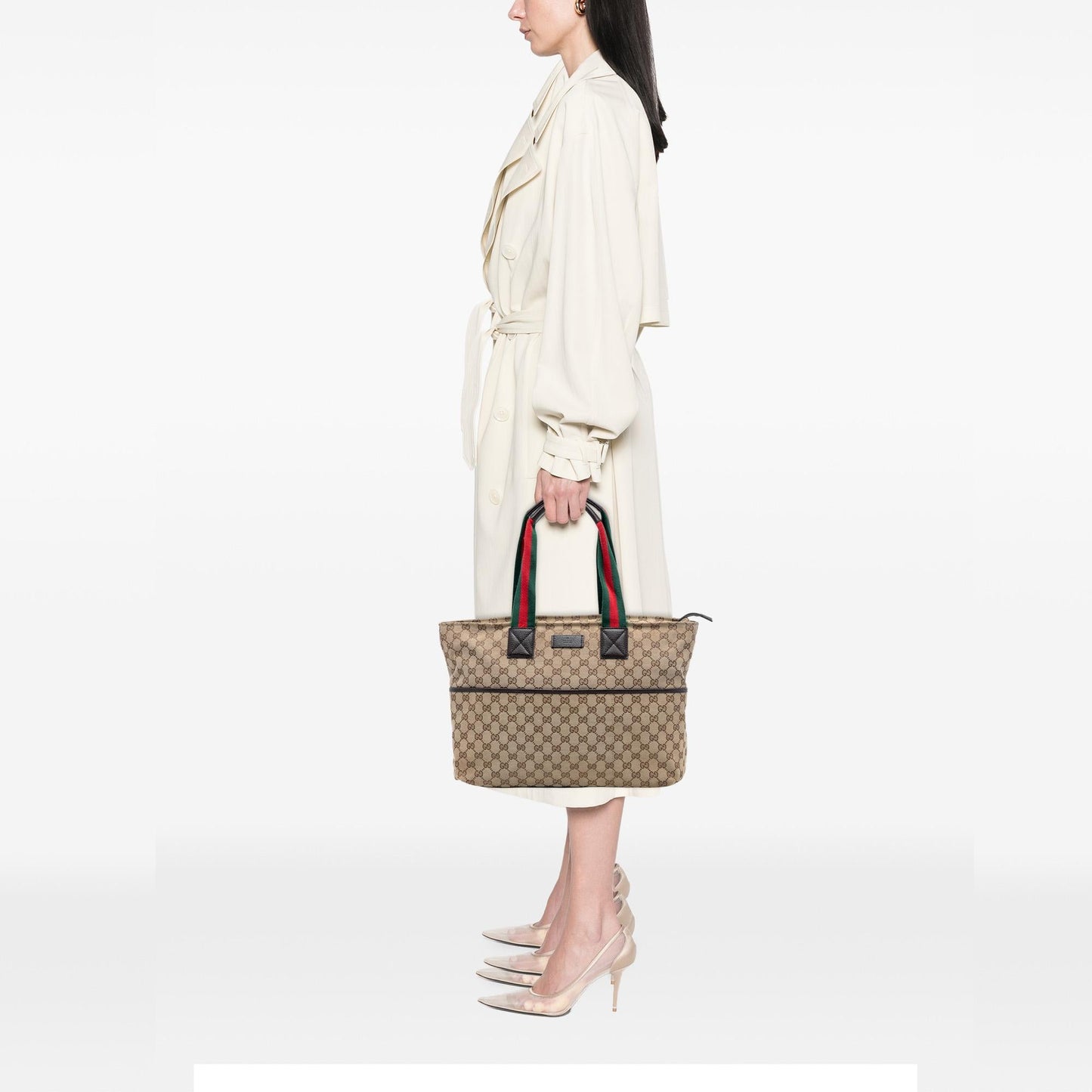 Gucci GG Canvas Web Tote