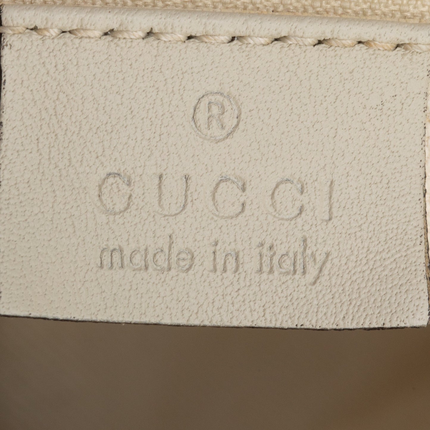 Gucci GG Canvas White Leather Trim Medium Sukey Tote