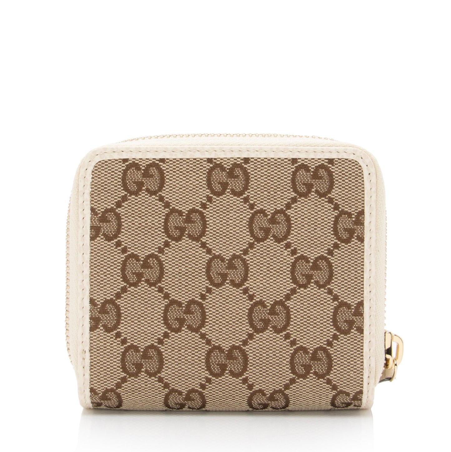 Gucci GG Canvas Zip Around Compact Wallet (SHF-p3f4tY)