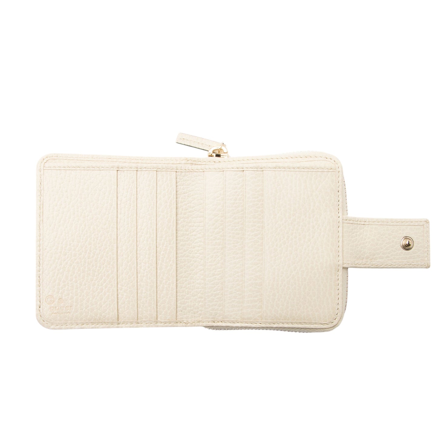 Gucci GG Canvas Zip Around Compact Wallet