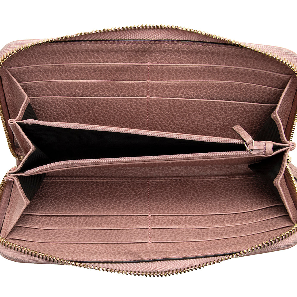 Gucci GG Canvas Zip Around Wallet (SHF-18686)