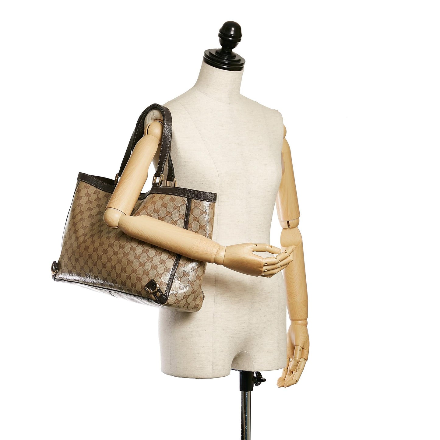 Gucci GG Crystal Abbey D-Ring Tote Bag (SHG-32323)