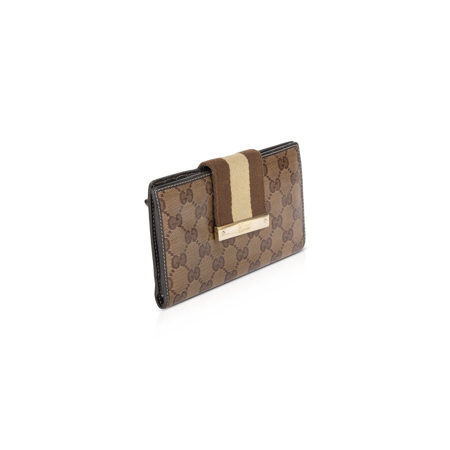 Gucci GG Crystal Web Continental Wallet
