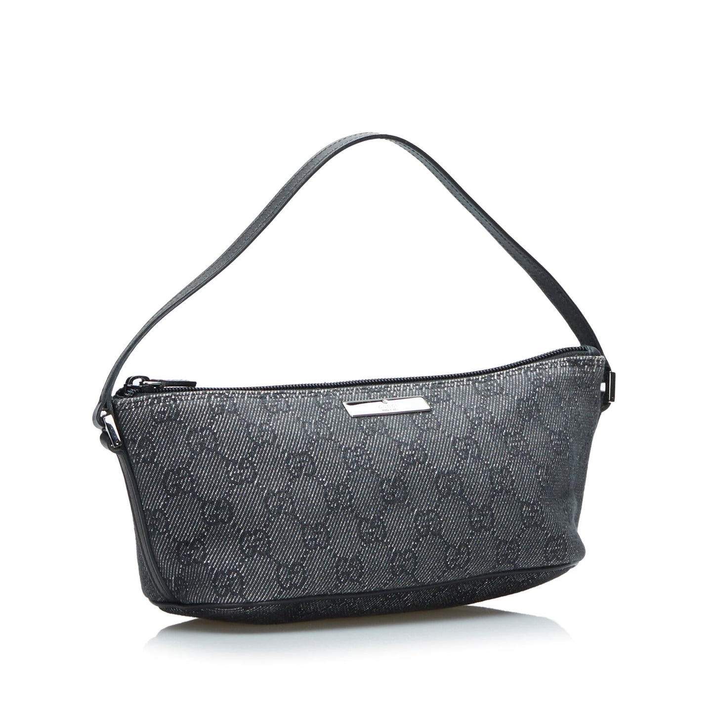 Gucci GG Denim Boat Baguette (SHG-CGZkjD)