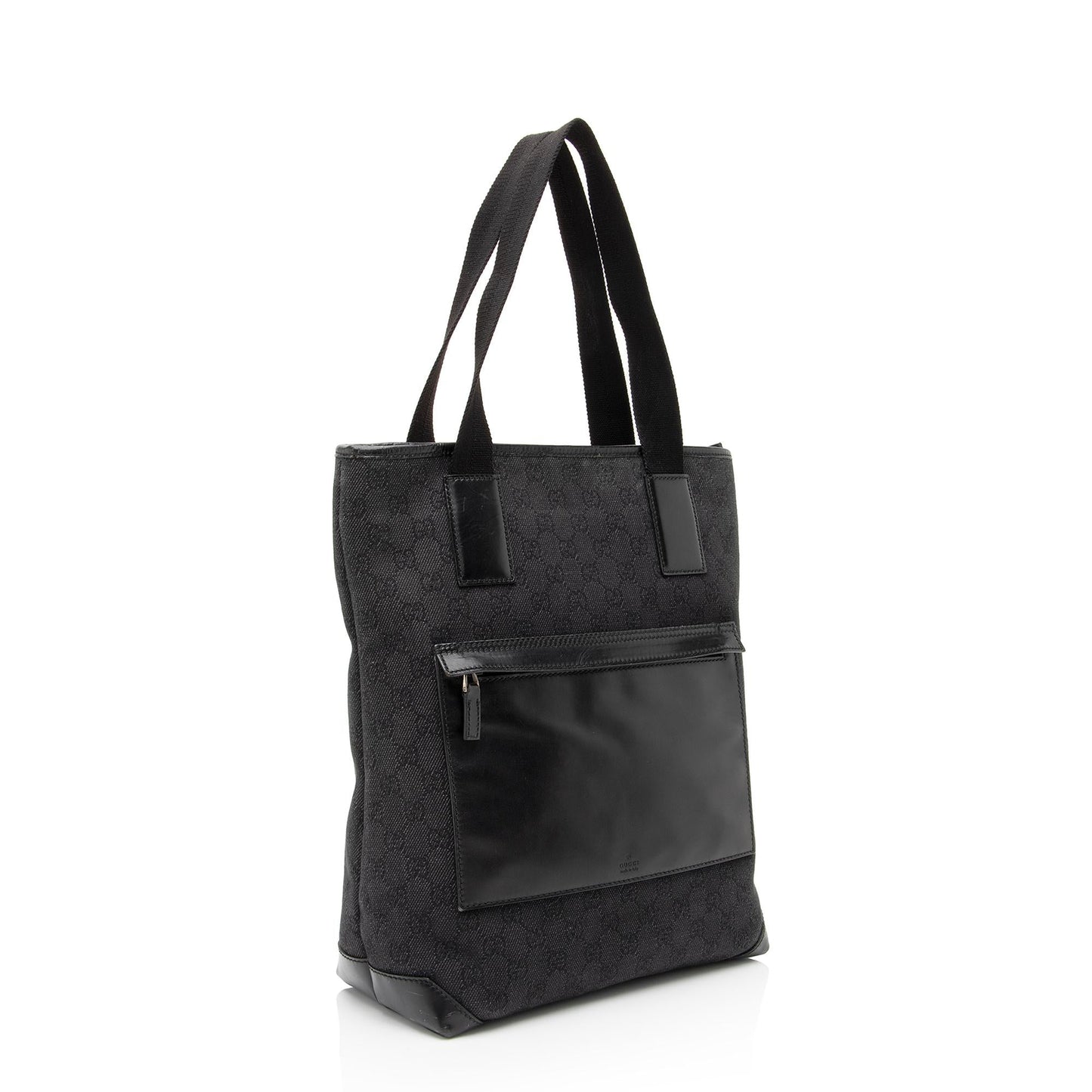Gucci GG Denim Front Pocket Small Tote (SHF-23640)