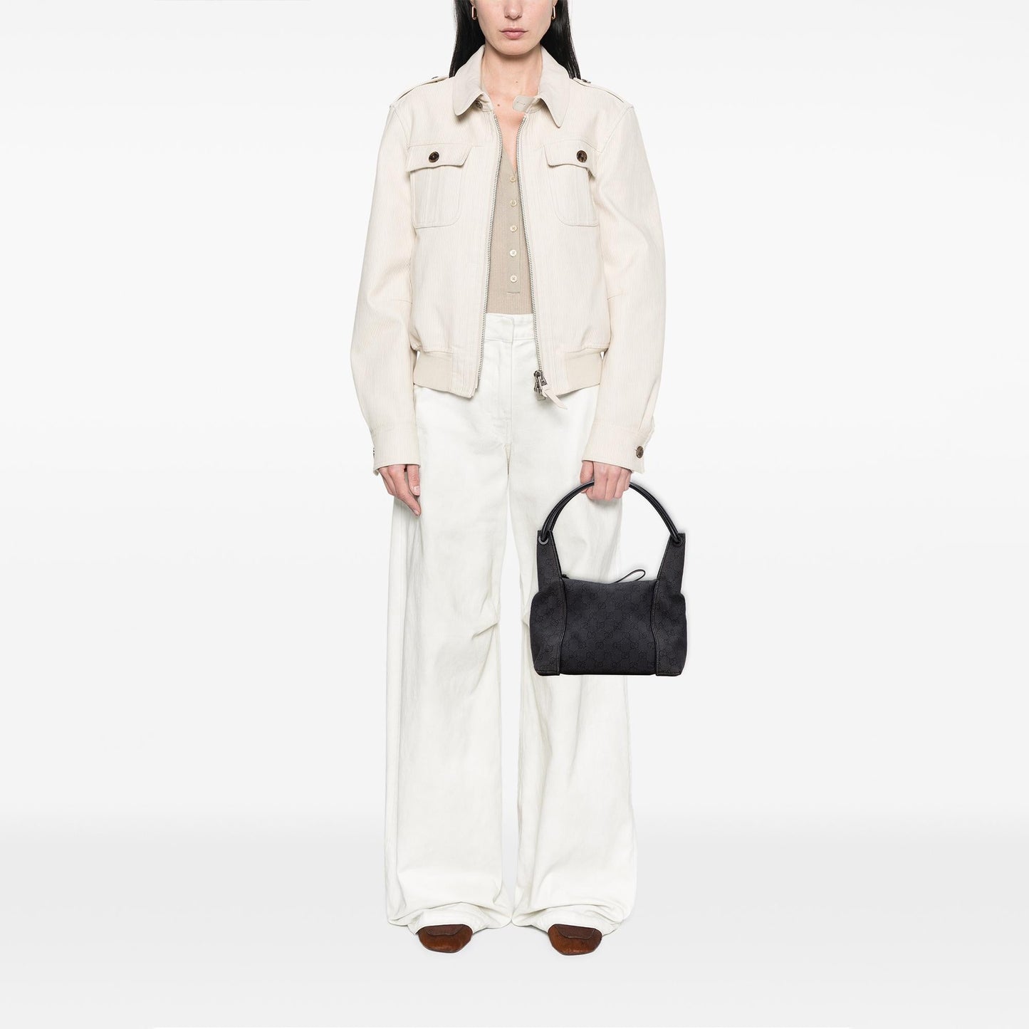 Gucci GG Denim Handbag