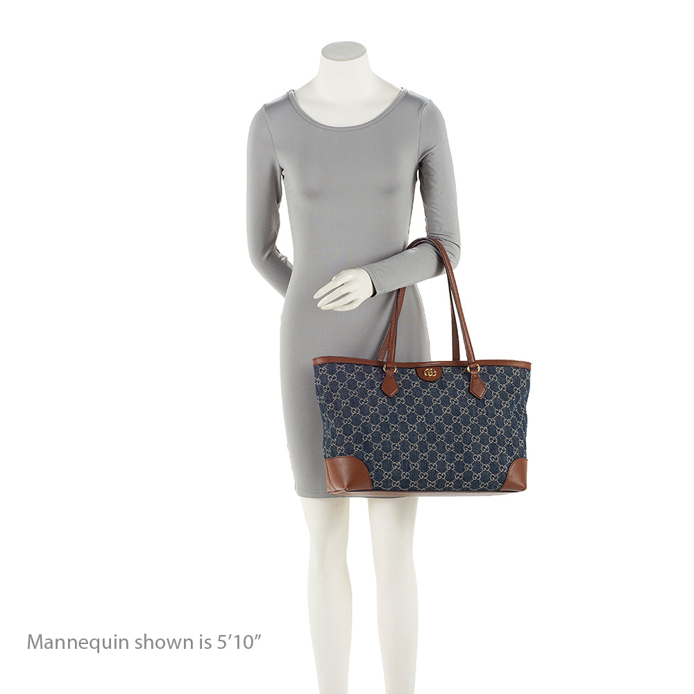 Gucci GG Denim Ophidia Medium Tote (SHF-YdRSNY)