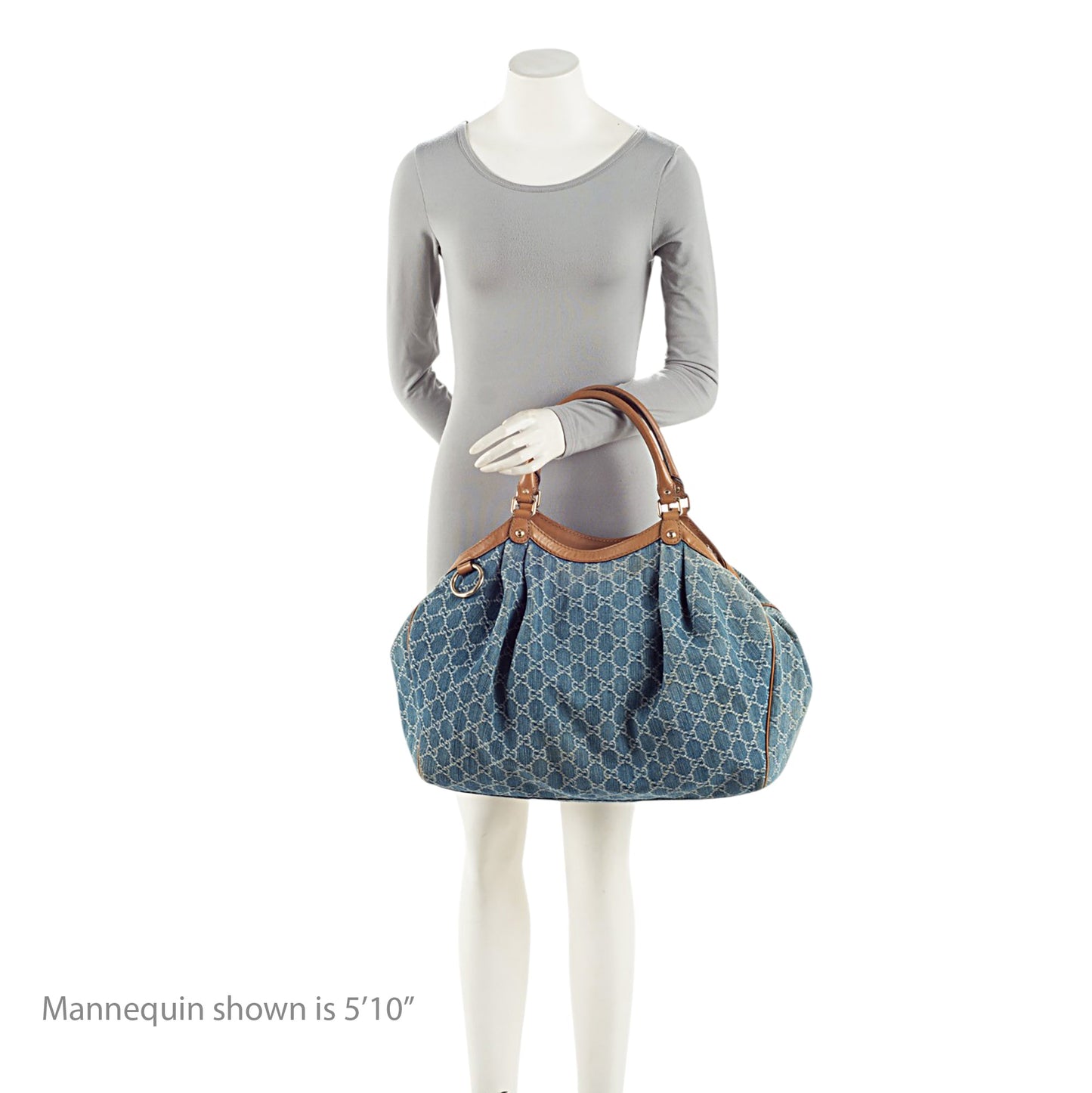 Gucci GG Denim Sukey Large Tote (SHF-jcqKh9)