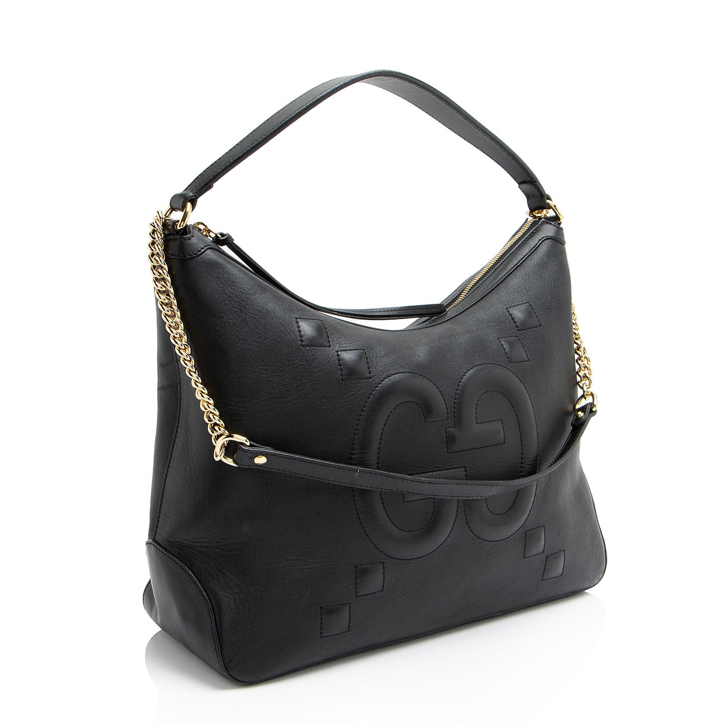 Gucci Jumbo GG Embossed Calfskin Apollo Large Shoulder Bag