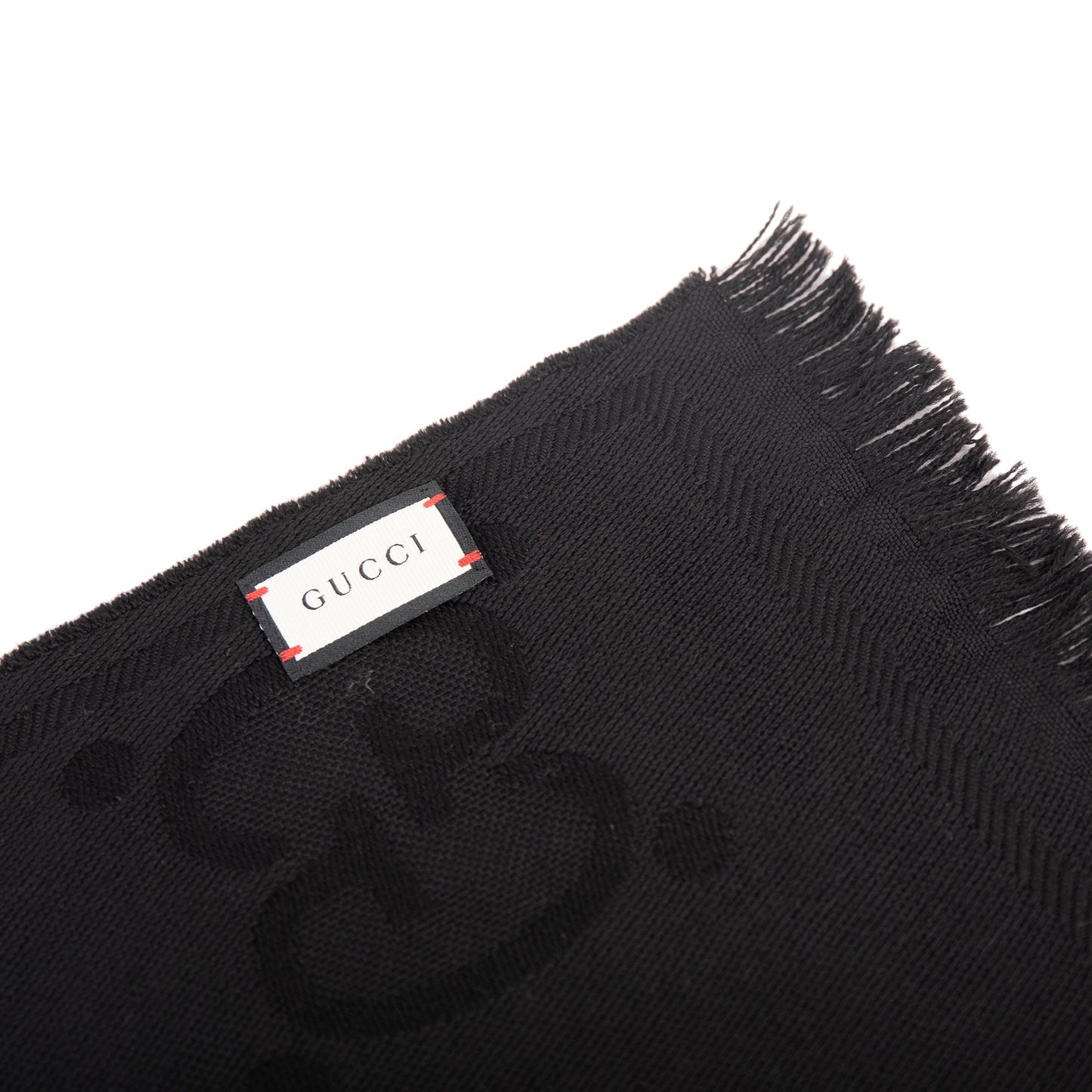Gucci GG Jacquard Wool Scarf