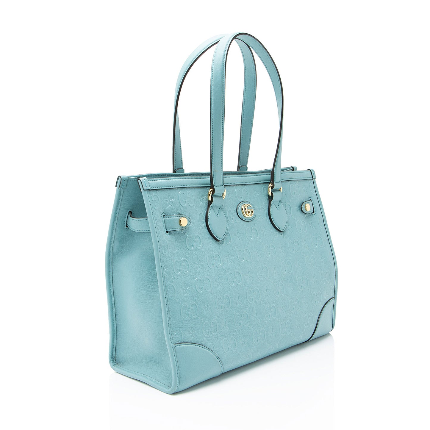 Gucci GG Leather Star Medium Tote