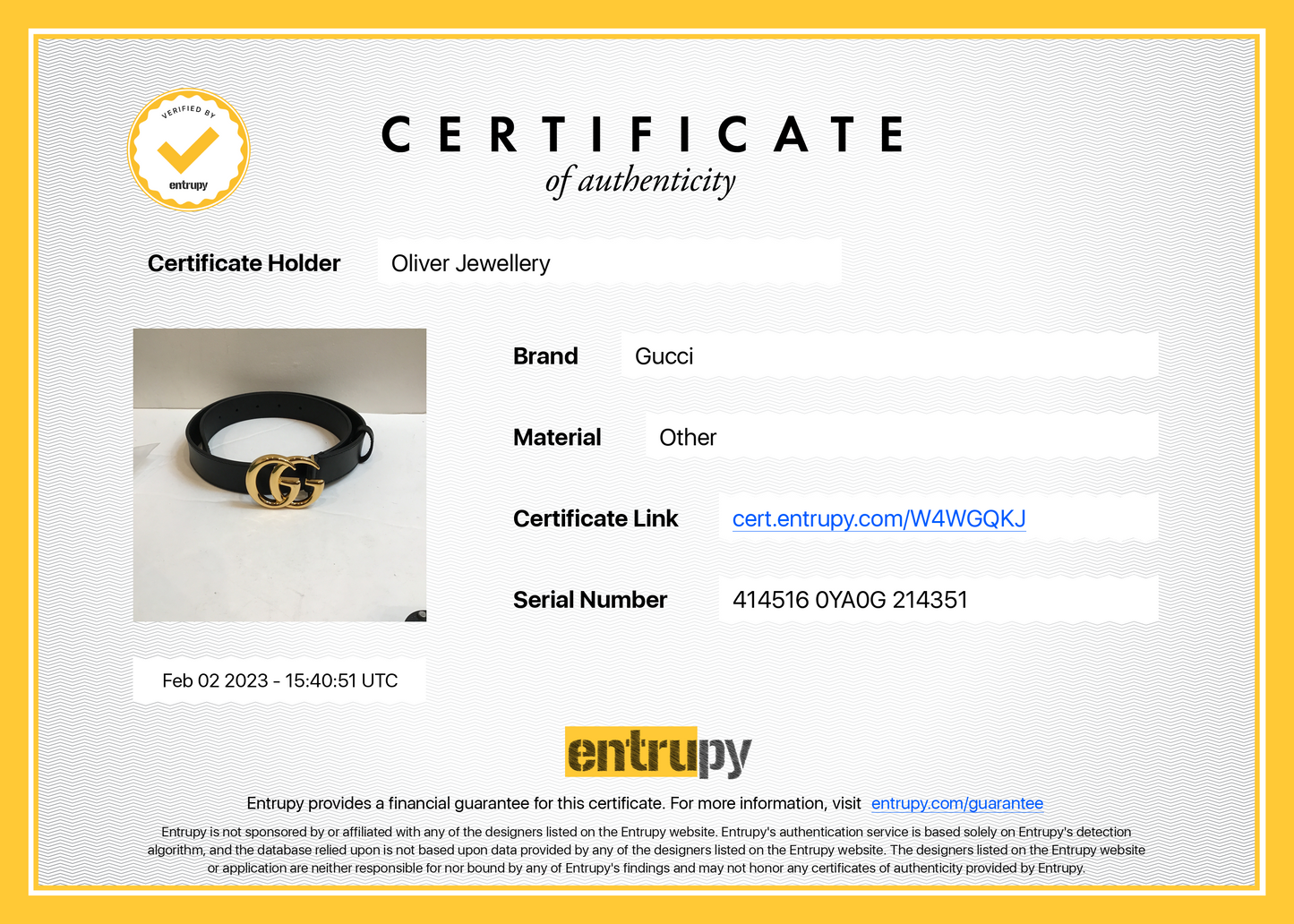 Gucci GG Marmont Black Leather Belt with Shiny Double G Buckle