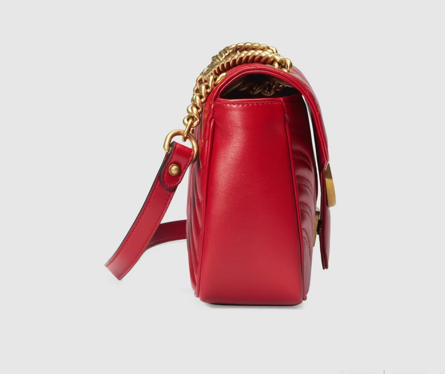 GUCCI GG MARMONT SMALL MatelassÃ© BAG